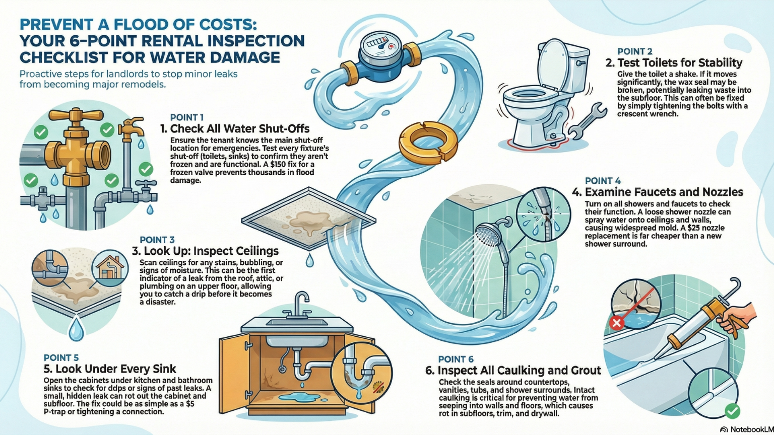 6 Rental Inspections to Protect Against Water Damage Your Spokane Rental